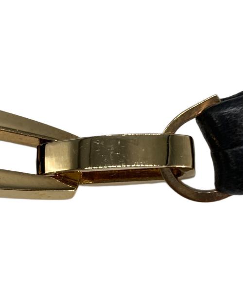 LOEWE（ロエベ）LOEWE (ロエベ) アナグラムレザーワンショルダーバッグ ブラックの古着・服飾アイテム