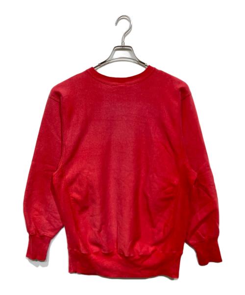 Champion（チャンピオン）Champion (チャンピオン) 刺繍スウェット レッド サイズ:XLの古着・服飾アイテム