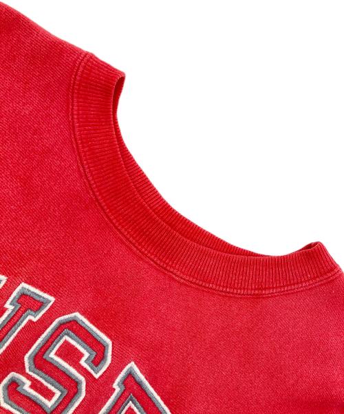 Champion（チャンピオン）Champion (チャンピオン) 刺繍スウェット レッド サイズ:XLの古着・服飾アイテム