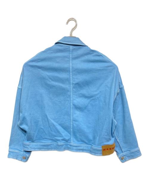 MARNI（マルニ）MARNI (マルニ) デニムプリント オーバーサイズブルゾン ブルー サイズ:38の古着・服飾アイテム