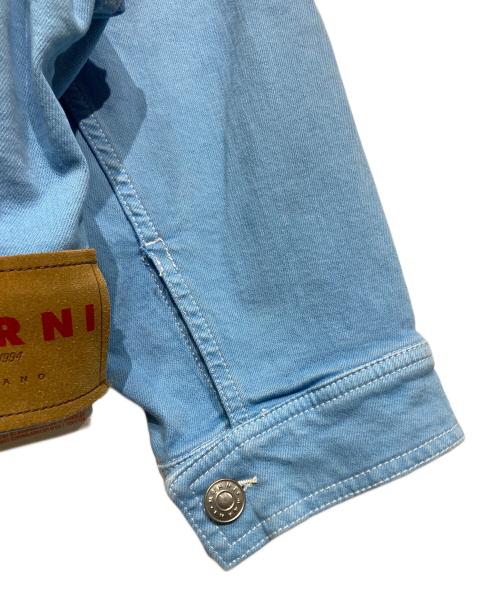 MARNI（マルニ）MARNI (マルニ) デニムプリント オーバーサイズブルゾン ブルー サイズ:38の古着・服飾アイテム