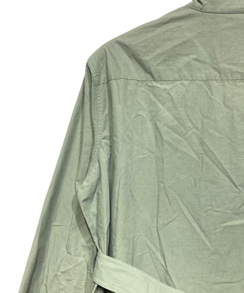 JIL SANDER（ジルサンダー）JIL SANDER (ジルサンダー) ベルテッドシャツワンピース グリーン サイズ:34の古着・服飾アイテム