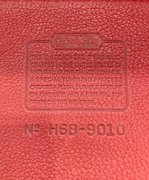 COACH（コーチ）COACH (コーチ) バケツ型スウェードワンショルダーバッグ レッドの古着・服飾アイテム