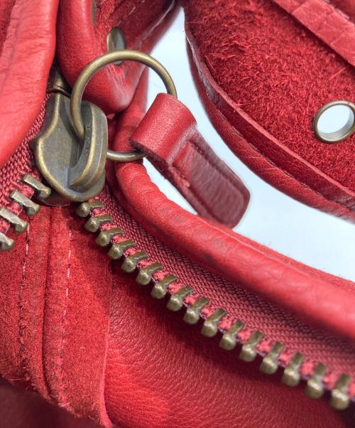 COACH（コーチ）COACH (コーチ) バケツ型スウェードワンショルダーバッグ レッドの古着・服飾アイテム