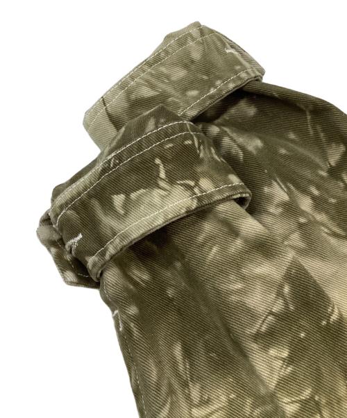 stussy（ステューシー）stussy (ステューシー) Dyed Ranch Jacket（ダイド ランチ ジャケット） オリーブ×ホワイト サイズ:Mの古着・服飾アイテム