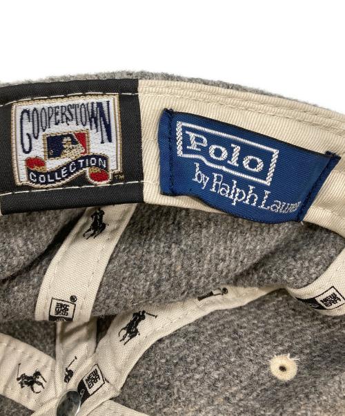 POLO RALPH LAUREN（ポロ・ラルフローレン）POLO RALPH LAUREN (ポロ・ラルフローレン) New Era (ニューエラ) ウール混キャップ グレーの古着・服飾アイテム