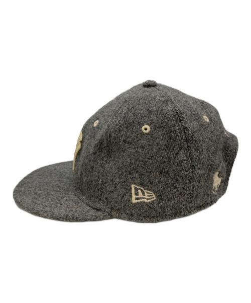 POLO RALPH LAUREN（ポロ・ラルフローレン）POLO RALPH LAUREN (ポロ・ラルフローレン) New Era (ニューエラ) ウール混キャップ グレーの古着・服飾アイテム