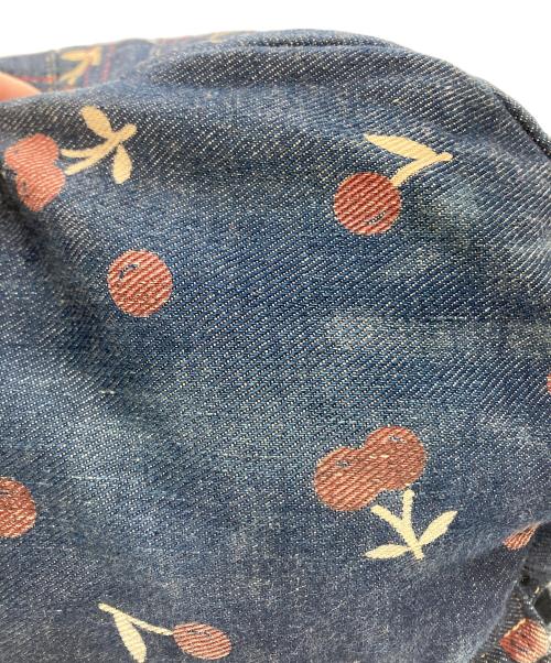 Hysteric Glamour（ヒステリックグラマー）Hysteric Glamour (ヒステリックグラマー) チェリー柄デニムリュック インディゴの古着・服飾アイテム