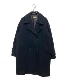 JOURNAL STANDARD relume（ジャーナルスタンダード レリューム）の古着「ピュアラムロングコクーンコート」｜ブラック