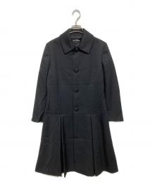 tricot COMME des GARCONS（トリココムデギャルソン）の古着「丸ボタンロングコート」｜ブラック
