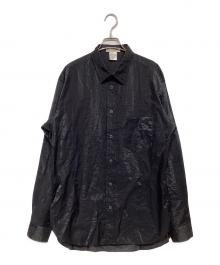 ISSEY MIYAKE MEN（イッセイミヤケメン）の古着「ナイロンコットンシャツ」｜ブラック