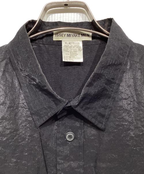 ISSEY MIYAKE MEN（イッセイミヤケメン）ISSEY MIYAKE MEN (イッセイミヤケメン) ナイロンコットンシャツ ブラック サイズ:XLの古着・服飾アイテム