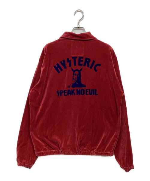 Hysteric Glamour（ヒステリックグラマー）Hysteric Glamour (ヒステリックグラマー) SPEAK NO EVIL ジャケット（スピーク ノー イービル ジャケット） レッド サイズ:Mの古着・服飾アイテム