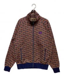 Needles（ニードルズ）の古着「Track Jacket - Poly Jq.（トラック ジャケット ポリ）」｜ネイビー×ボルドー