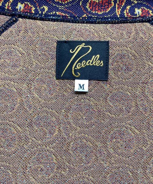 Needles（ニードルズ）Needles (ニードルズ) Track Jacket - Poly Jq.（トラック ジャケット ポリ） ネイビー×ボルドー サイズ:Mの古着・服飾アイテム