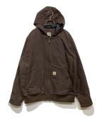 CarHarttカーハート）の古着「WASHED DUCK INSULATED ACTIVE JACKET（ウォッシュド ダック インサレーテッド アクティブ ジャケット）」｜ブラウン