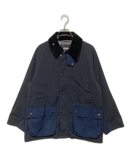 Barbour（バブアー）Barbour (バブアー) 切替オーバーサイズビデイルジャケット ネイビー×ブラック サイズ:36の古着・服飾アイテム