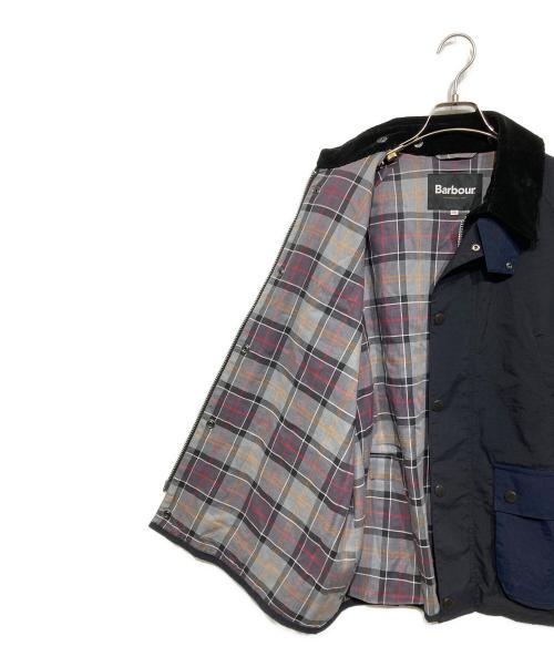 Barbour（バブアー）Barbour (バブアー) 切替オーバーサイズビデイルジャケット ネイビー×ブラック サイズ:36の古着・服飾アイテム