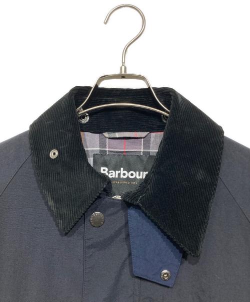 Barbour（バブアー）Barbour (バブアー) 切替オーバーサイズビデイルジャケット ネイビー×ブラック サイズ:36の古着・服飾アイテム