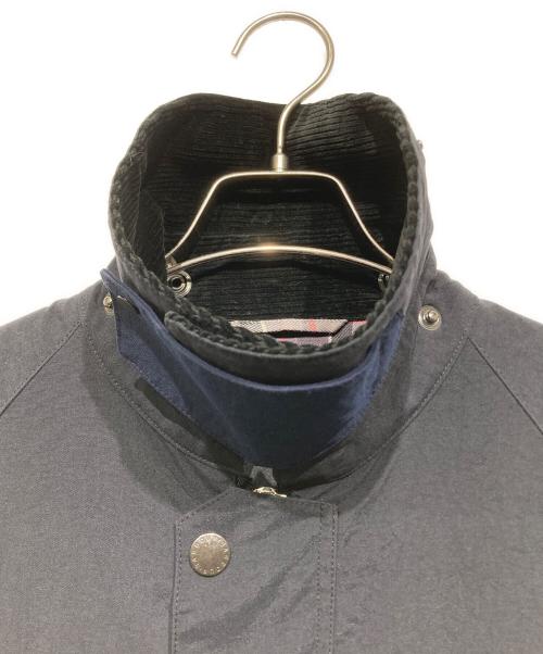 Barbour（バブアー）Barbour (バブアー) 切替オーバーサイズビデイルジャケット ネイビー×ブラック サイズ:36の古着・服飾アイテム