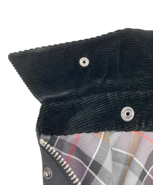 Barbour（バブアー）Barbour (バブアー) 切替オーバーサイズビデイルジャケット ネイビー×ブラック サイズ:36の古着・服飾アイテム