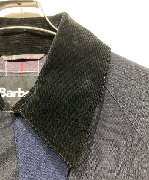 Barbour（バブアー）Barbour (バブアー) 切替オーバーサイズビデイルジャケット ネイビー×ブラック サイズ:36の古着・服飾アイテム