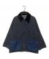 Barbour（バブアー）の古着「切替オーバーサイズビデイルジャケット」｜ネイビー×ブラック