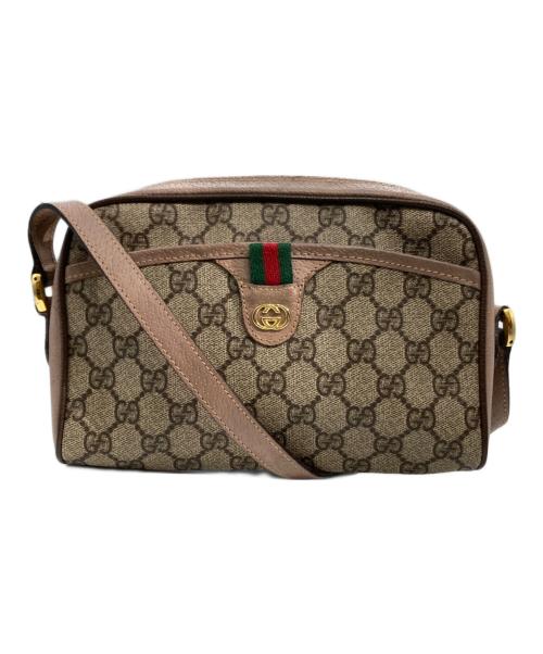 GUCCI（グッチ）GUCCI (グッチ) GG柄ショルダーバッグ ベージュの古着・服飾アイテム