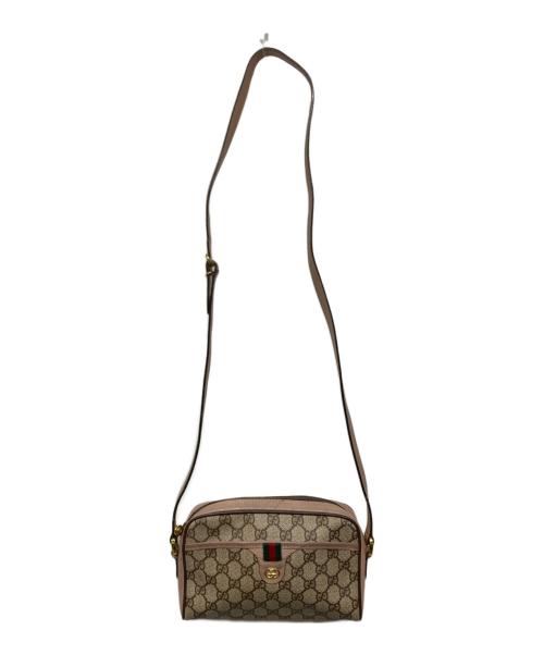 GUCCI（グッチ）GUCCI (グッチ) GG柄ショルダーバッグ ベージュの古着・服飾アイテム