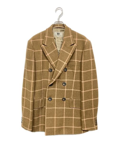 DRIES VAN NOTEN（ドリスヴァンノッテン）DRIES VAN NOTEN (ドリスヴァンノッテン) ダブルジャケット ベージュ サイズ:48の古着・服飾アイテム