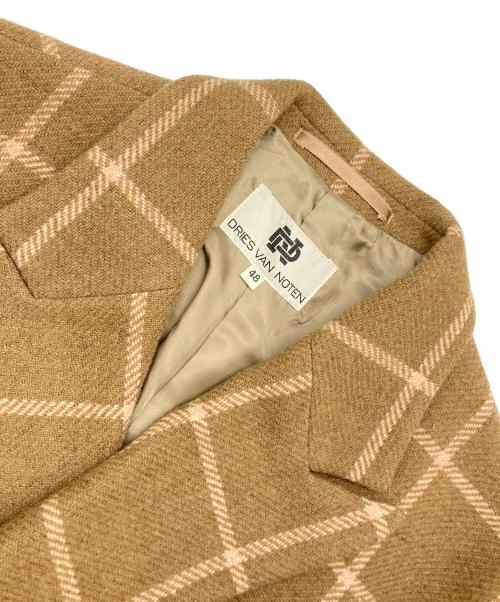 DRIES VAN NOTEN（ドリスヴァンノッテン）DRIES VAN NOTEN (ドリスヴァンノッテン) ダブルジャケット ベージュ サイズ:48の古着・服飾アイテム