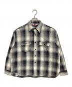 SAINT MICHAEL×BerBerJinセントマイケル×ベンベルジン）の古着「BB FRANNEL SHIRT CHECK」｜グレー