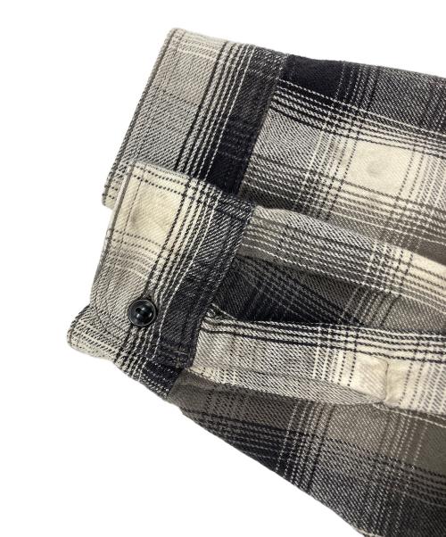SAINT MICHAEL（セントマイケル）SAINT MICHAEL (セントマイケル) BerBerJin (ベンベルジン) BB FRANNEL SHIRT CHECK グレー サイズ:Mの古着・服飾アイテム