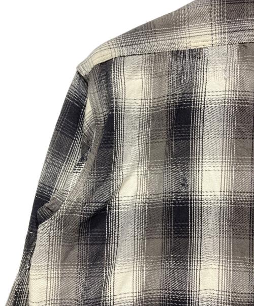 SAINT MICHAEL（セントマイケル）SAINT MICHAEL (セントマイケル) BerBerJin (ベンベルジン) BB FRANNEL SHIRT CHECK グレー サイズ:Mの古着・服飾アイテム