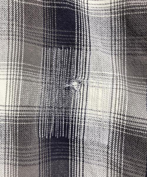 SAINT MICHAEL（セントマイケル）SAINT MICHAEL (セントマイケル) BerBerJin (ベンベルジン) BB FRANNEL SHIRT CHECK グレー サイズ:Mの古着・服飾アイテム
