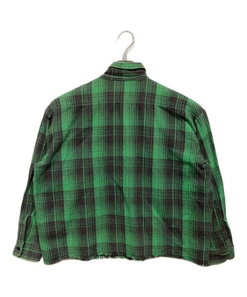 SAINT MICHAEL（セントマイケル）SAINT MICHAEL (セントマイケル) BerBerJin (ベンベルジン) FRNL CHECK SHIRTS グリーン サイズ:Sの古着・服飾アイテム