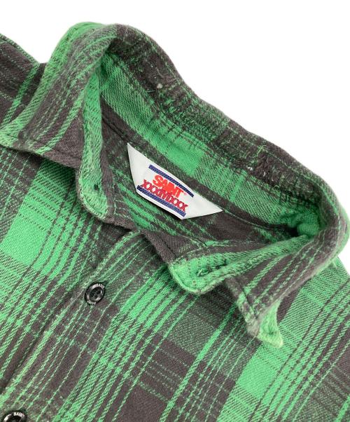 SAINT MICHAEL（セントマイケル）SAINT MICHAEL (セントマイケル) BerBerJin (ベンベルジン) FRNL CHECK SHIRTS グリーン サイズ:Sの古着・服飾アイテム