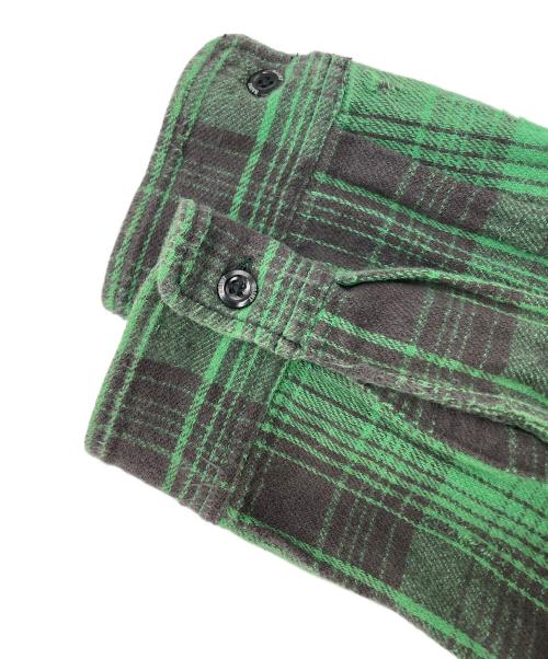 SAINT MICHAEL（セントマイケル）SAINT MICHAEL (セントマイケル) BerBerJin (ベンベルジン) FRNL CHECK SHIRTS グリーン サイズ:Sの古着・服飾アイテム