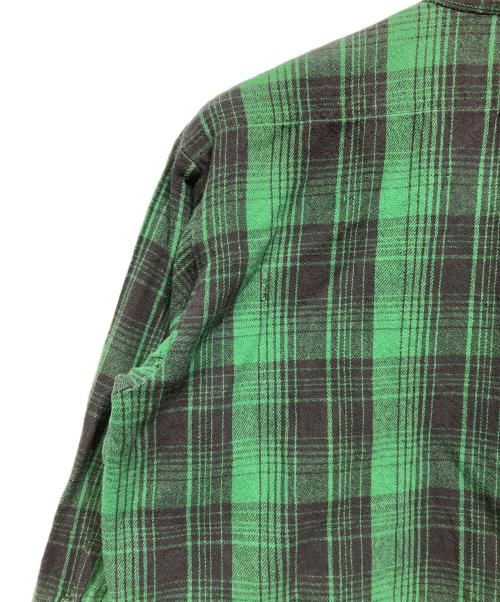 SAINT MICHAEL（セントマイケル）SAINT MICHAEL (セントマイケル) BerBerJin (ベンベルジン) FRNL CHECK SHIRTS グリーン サイズ:Sの古着・服飾アイテム