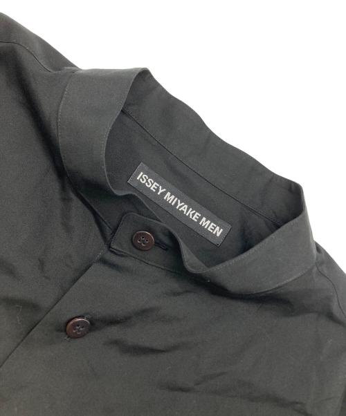 ISSEY MIYAKE MEN（イッセイミヤケメン）ISSEY MIYAKE MEN (イッセイミヤケメン) バンドカラーシャツ ブラック サイズ:4の古着・服飾アイテム
