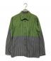 ISSEY MIYAKE（イッセイミヤケ）の古着「総柄長袖シャツ」｜グリーン×グレー