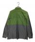 ISSEY MIYAKE (イッセイミヤケ) 総柄長袖シャツ グリーン×グレー サイズ:4：18000円