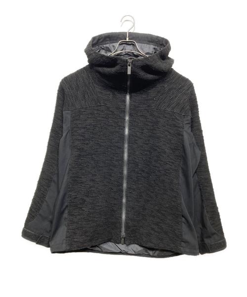 ISSEY MIYAKE MEN（イッセイミヤケメン）ISSEY MIYAKE MEN (イッセイミヤケメン) 裂き織りブルゾンジャケット ブラック サイズ:4の古着・服飾アイテム