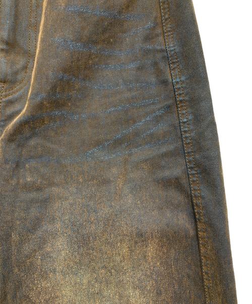 MAISON SPECIAL（メゾンスペシャル）MAISON SPECIAL (メゾンスペシャル) Cover Leg Flocky Denim Pants ブラウン サイズ:34の古着・服飾アイテム