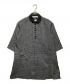 tricot COMME des GARCONSトリココムデギャルソン）の古着「丸襟ドットワンピース」｜グレー