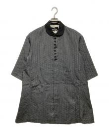 tricot COMME des GARCONS（トリココムデギャルソン）の古着「丸襟ドットワンピース」｜グレー
