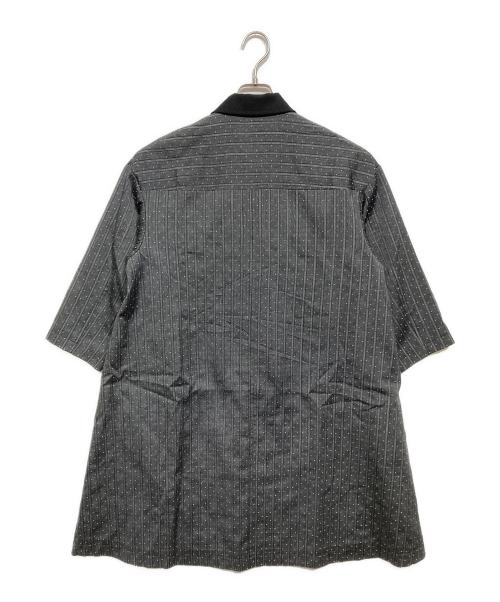 tricot COMME des GARCONS（トリココムデギャルソン）tricot COMME des GARCONS (トリココムデギャルソン) 丸襟ドットワンピース グレー サイズ:Sの古着・服飾アイテム