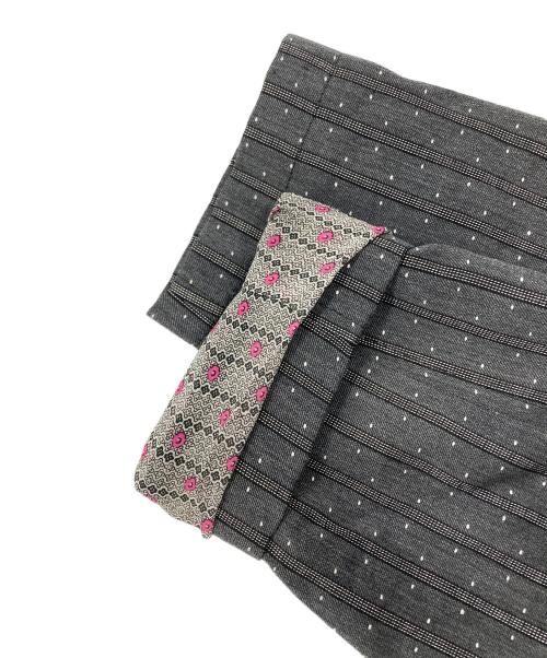 tricot COMME des GARCONS（トリココムデギャルソン）tricot COMME des GARCONS (トリココムデギャルソン) 丸襟ドットワンピース グレー サイズ:Sの古着・服飾アイテム
