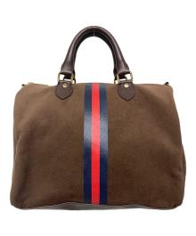 SITA PARANTICA（シータパランティカ）の古着「Border Boston Bag」｜ブラウン