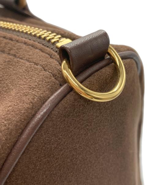 SITA PARANTICA（シータパランティカ）sita parantica (シータパランティカ) Border Boston Bag ブラウンの古着・服飾アイテム